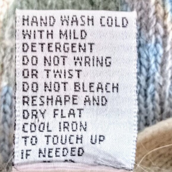 Vintage De Rotchild Silk Angora Lambswool Pastel Cardigan - Picture 6 of 6